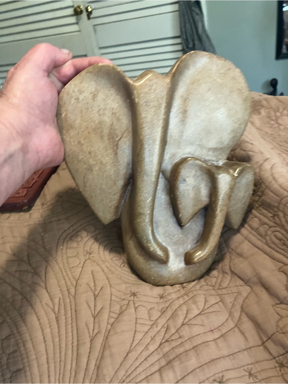 Hand Carved Heavy Stone Sculpture